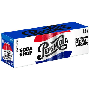 yő500~OFFN[|LzyvV Ch EBY AVK[R[ 355ml 12ʃpbN Pepsi Made with Real Sugar Cola 12 fl oz, 12 pack Cans y񂹏iz