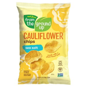 ���A���t�[�h �t�����U�O���E���h�A�b�v �J���t�����[ �V�[�\���g�`�b�v�X 100g Real Food From the Ground Up Cauliflower Sea Salt Chips, Grain-Free, 3.5 oz Bag �y�����񂹏��i�z