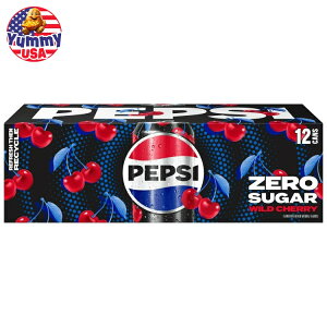 yő500~OFFN[|LzyvVR[ [VK[ Ch`F[ \[_|bv 355ml 12 ʃpbN Pepsi Cola Zero Sugar Wild Cherry Soda Pop, 12 fl oz, 12 Pack Cans { e  Y_ h