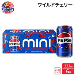 yő500~OFFN[|LzyvV\[_ Ch`F[ 221ml ~j 10 pbN Pepsi Soda Wild Cherry 7.5 fl oz, 10 Pack Mini Cans { e  Y_ hNCO y񂹏iz