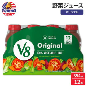 yő500~OFFN[|LzV8 IWi 100% ؃W[X 355ml {g 12{ V8 Original 100% Vegetable Juice, 12 fl oz Bottle, 12 Count { e sgpy񂹏iz