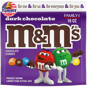 yő500~OFFN[|LzM&M's 50% JJI _[N`R[g LfB - 18 IX obO M&M's 50% Cacao Dark Chocolate Candy - 18 oz Bag { e y񂹏iz
