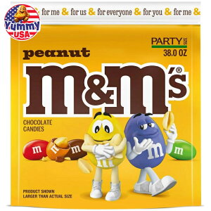 yő500~OFFN[|LzM&M's s[ibc~N`R[gLfB p[eB[TCY - 38 IX M&M's Peanut Milk Chocolate Candy, Party Size - 38 oz Bag { e y񂹏iz