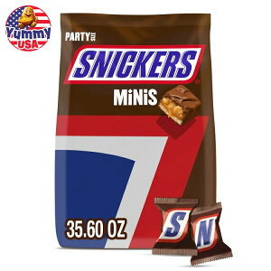 yő500~OFFN[|LzXjbJ[Y ~jTCY `R[g LfBo[ oNA\[g - 35.6 IX obO Snickers Minis Size Chocolate Candy Bar Bulk Assortment - 35.6 oz Bag { 