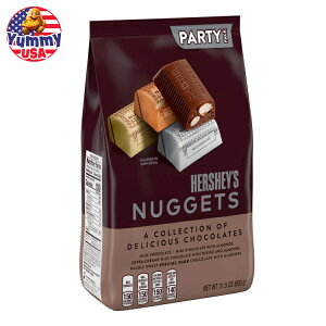 【最大500円OFFクーポン有】ハーシーズ ナゲット アソート チョコレート キャンディ パーティーパック 31.5 オンス Hershey's Nuggets Assorted Chocolate Candy, Party Pack 31.5 oz ミルクチョコレート アーモン