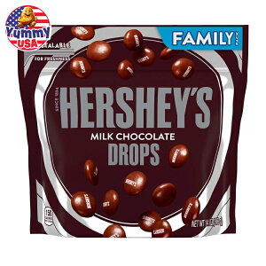 【最大500円OFFクーポン有】ハーシーズ ドロップス ミルクチョコレートキャンディ ファミリーパック 14 オンス Hershey's Drops Milk Chocolate Candy, Family Pack 14 oz 日本未発売海外版 【お取り寄せ商品