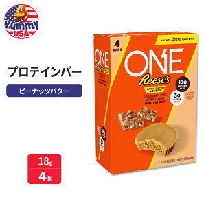 yő500~OFFN[|LzONE×[V[Y [ZX s[ibco^[ o[Y veCo[ 18g 4{ One x Reeses Peanut Butter Lovers Protein Bar, 18g, 4ct {y񂹏iz