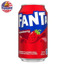 ファンタ ストロベリーフルーツソーダポップ 355ml 12 缶パック Fanta Strawberry Fruit Soda Pop, 12 fl oz, 12 Pack Cans 日本未発売 大容量 【お取り寄せ商品】