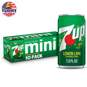 7UP �J�t�F�C���t���[ ���������C�� �\�[�_�|�b�v 221ml 10 �ʃp�b�N 7UP Caffeine Free Lemon Lime Soda Pop, 7.5 fl oz, 10 Pack Cans ���{������ ��e�� �y�����񂹏��i�z