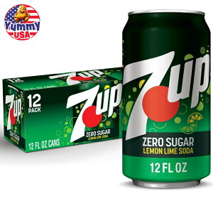 7UP �J�t�F�C���t���[ �[���V���K�[ ���������C�� �\�[�_�|�b�v 355ml 12 �ʃp�b�N 7UP Caffeine Free Zero Sugar Lemon Lime Soda Pop, 12 fl oz, 12 Pack Cans ���{������ ��e�� �y�����񂹏��i�z