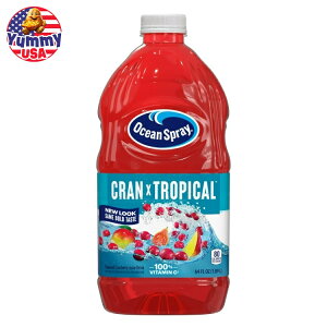 �I�[�V�����X�v���[ �N�����g���s�J�� �N�����x���[�g���s�J���W���[�X�h�����N 1.89L�{�g�� Ocean Spray Cran-Tropical? Cranberry Tropical Juice Drink, 64 fl oz Bottle ���{������ ��e�� �y�����񂹏��i�z
