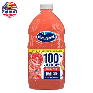 yő500~OFFN[|LzI[VXv[ 100% r[bhO[vt[cW[X 1.77L Ocean Spray 100% Ruby Red Grapefruit Juice, 100% Juice, 60 fl oz Bottle { e y񂹏iz
