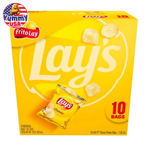 ���C�Y �N���V�b�N �|�e�g �X�i�b�N �`�b�v�X 28.3g �o�b�O 10 ����}���`�p�b�N Lay's Classic Potato Snack Chips, 1 oz Bags, 10 Count Multipack ���{������ ��e�� �A�����J �A�� �C�O �X�i�b�N ���َq Lays 