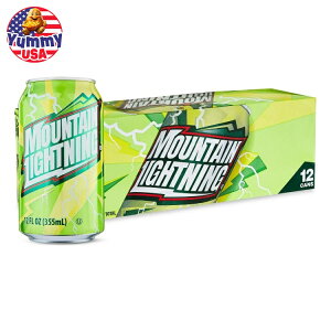 yAJEH}[gPBzO[go[ }EeCgjO VgX\[_|bv 355ml 12ʃpbN Great Value Mountain Lightning Citrus Flavored Soda Pop, 12 fl oz, 12 Pack Cans y񂹏