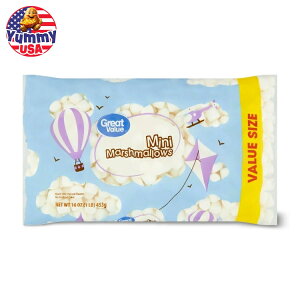 yő500~OFFN[|LzyAJEH}[gPBzO[go[ ~j}V} o[TCY 453g Great Value Mini Marshmallows Value Size, 16 oz y񂹏iz