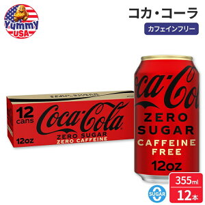 yő500~OFFN[|LzRJER[ [VK[ JtFCt[\[_ 355ml 12ʃpbN Coca-Cola Zero Sugar, Caffeine Free Soda Pop, 12 fl oz, 12 Pack Cans RJR[ coca cola  { e 