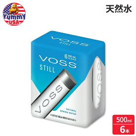 ヴォス ウォーター 6 x500ml PETスティル VOSS Water 6 x500ml PET Still 日本未発売 大容量 【お取り寄せ商品】