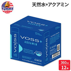 ���H�X �E�H�[�^�[ + �A�N�A�~�� �X�e�B�� 360ml�{�g�� 12 �p�b�N VOSS Water + Aquamin Still 28.74 oz Bottles, 12 Pack ���{������ ��e�� �y�����񂹏��i�z