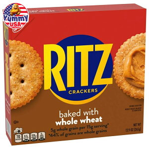 yő500~OFFN[|Lzbc SNbJ[ `XibN 12.9 IX RITZ Whole Wheat Crackers, Snacks for Kids and Adults, Lunch Snacks, 12.9 oz {  gbsO \ _CGbgy
