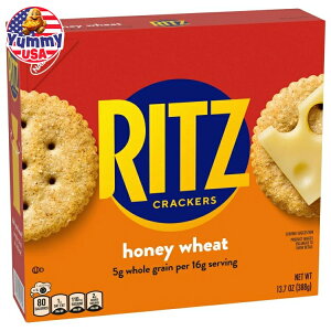 yő500~OFFN[|LzRITZ nj[EB[gNbJ[ 13.7IX RITZ Honey Wheat Crackers, 13.7 oz { e y񂹏iz