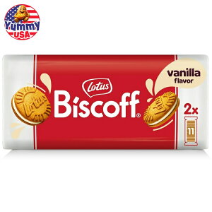 yő500~OFFN[|LzrXRt ojN[ ThCb`NbL[ Biscoff Vanilla Cream Sandwich Cookies, 2 fresh packs 7.76oz { e y񂹏iz