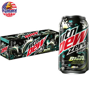 yő500~OFFN[|Lz}Eef[ [VK[ onuXg gsJC \[_|bv 355ml 12 ʃpbN Mountain Dew Zero Sugar Baja Blast Tropical Lime Soda Pop, 12 fl oz, 12 Pack Cans Y_