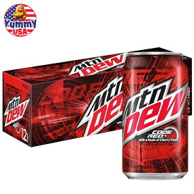 マウンテンデュー コードレッド チェリー味ソーダポップ 355ml 12 缶パック Mountain Dew Code Red Cherry Flavored Soda Pop, 12 fl oz, 12 Pack Cans 日本未発売 大容量 炭酸飲料 輸入 海外 ドリンク 缶ジュース ソーダ 【お取り寄せ商品】