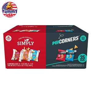 yő500~OFFN[|Lz35CT Vv&|bvR[i[~bNX }`pbN 27.125IX 35CT Simply & Popcorners Mix Multipack 27.125oz { e y񂹏iz