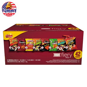 �t���g���[ �t�@�C�A���[�~�b�N�X �o���G�e�B�X�i�b�N 1�I���X �ܓ��� 42���� Frito-Lay Fiery Mix Variety Snacks, 1 oz Bags 42 Count Multipack ���{������ ��e�� �y�����񂹏��i�z