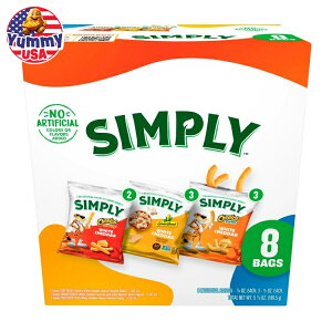 yő500~OFFN[|Lztg[ Vv`[gXX}[gt[h oGeBpbN XibN`bvX 8 Frito-Lay Simply Cheetos and Smartfood Variety Pack Snack Chips, 8 Count Multipack {