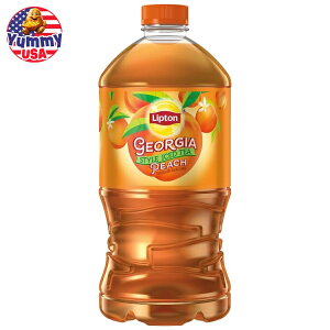 yő500~OFFN[|Lzvg W[WAX^C s[`ACXeB[ 1.89L {g Lipton Georgia Style Peach Iced Tea, Bottled Tea Drink, 64 fl oz, Bottle e g  tbV bNX e