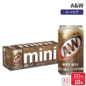 yő500~OFFN[|LzA&W [grA\[_|bv 221ml 10 ʃpbN A&W Root Beer Soda Pop, 7.5 fl oz, 10 Pack Cans { e y񂹏iz