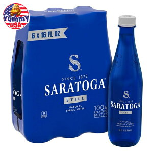 yő500~OFFN[|LzTgK XeB XvO EH[^[ 473ml 6 pbN vX`bN {g Saratoga Still Spring Water, 16 fl oz, 6 Pack Plastic Bottles { e y񂹏iz