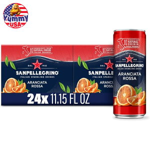�T���y���O���m �C�^���A���X�p�[�N�����O�h�����N �A�����`���[�^���b�T �I�����W���u���b�h�I�����W 24�ʃp�b�N Sanpellegrino Italian Sparkling Drink Orange and Blood Orange 24 Pack Cans ���{������ ��e