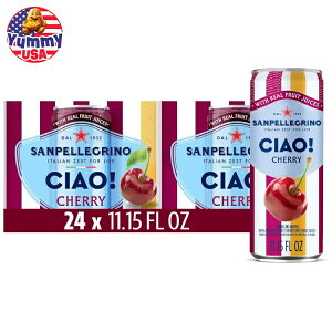 yXߋő勉MAX1400~OFFN[|zTyOm `II[VK[ `F[ Xp[NOEH[^[ 330ml 24 Sanpellegrino Ciao! Zero Sugar, Cherry Sparkling Water, 11.15 fl oz Each, 24 Cans {