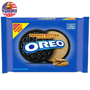 yő500~OFFN[|LzII s[ibco^[N[`R[gThCb`NbL[ t@~[TCY 17IX OREO Peanut Butter Creme Chocolate Sandwich Cookies, Family Size, 17 oz e ܂