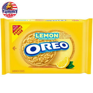yő500~OFFN[|LzII N[ThCb`NbL[ t@~[TCY 18.71IX OREO Lemon Creme Sandwich Cookies, Family Size, 18.71 oz { e ܂Ƃߔ َq 