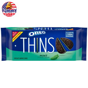 yő500~OFFN[|LzII VY ~g N[ N` `R[g ThCb` NbL[ xCNh 11.78 IX OREO Thins Mint Creme Crunchy Chocolate Sandwich Cookies, Baked, 11.78 oz e 