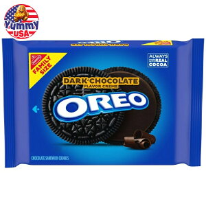yő500~OFFN[|LzII _[N`R[gN[`R[gThCb`NbL[ t@~[TCY 17IX OREO Dark Chocolate Creme Chocolate Sandwich Cookies, Family Size, 17 oz e 