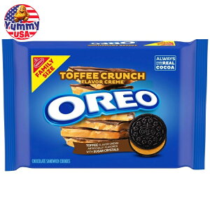 yő500~OFFN[|LzII gtB[ N` N[ ThCb` NbL[ t@~[ TCY 17 IX OREO Toffee Crunch Creme Sandwich Cookies, Family Size, 17 oz { e ܂Ƃߔ
