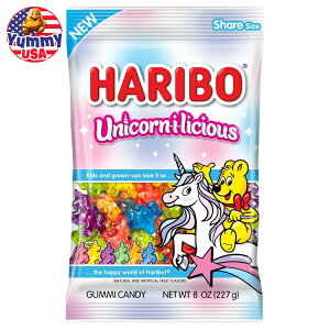 yő500~OFFN[|Lzn{[ jR[EACEVX O~LfB 8IX HARIBO Unicorn-i-licious Gummy Candy, 8 oz n[hO~ { e ܂Ƃߔ َq   