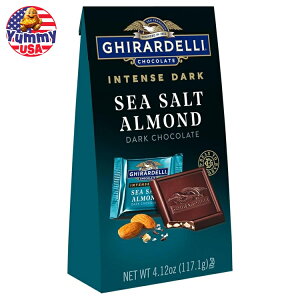 yXߋő勉MAX1400~OFFN[|zMf CeX _[N `R[g XNGA V[\g A[h 4.12 IX obO GHIRARDELLI Intense Dark Chocolate Squares, Sea Salt Almond, 4.12 oz Bag 