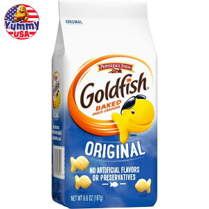 �S�[���h�t�B�b�V�� �I���W�i�� �N���b�J�[ �X�i�b�N �N���b�J�[ 187g Goldfish Original Crackers, Snack Crackers, 6.6 oz Bag ���{������ ��e�� �y�����񂹏��i�z