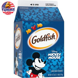 yő500~OFFN[|LzS[htBbV fBYj[ ~bL[}EX `F_[ NbJ[ XibN NbJ[ 27.3 IX Goldfish Disney Mickey Mouse Cheddar Crackers, Snack Crackers, 27.3 oz Carton 