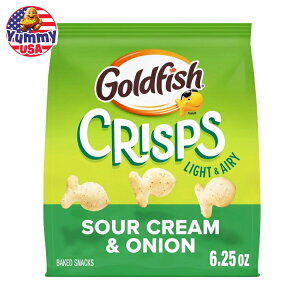 yő500~OFFN[|LzS[htBbV NXv T[N[IjI xCNh `bv NbJ[ 177g Goldfish Crisps Sour Cream & Onion Baked Chip Crackers, 6.25 oz Bag { e y