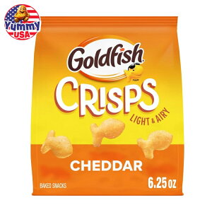 yő500~OFFN[|LzS[htBbV NXv `F_[`[Y xCNh `bv NbJ[ 177g Goldfish Crisps Cheddar Cheese Baked Chip Crackers, 6.25 oz Bag { e y񂹏