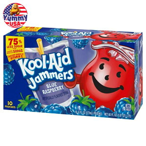 �N�[���G�C�h �W���}�[�Y �u���[ ���Y�x���[���� 10����{�b�N�X 6�t�ʃI���X �p�E�` Kool-Aid Jammers Blue Raspberry Flavored Drink, 10 ct Box, 6 fl oz Pouches �y�����񂹏��i�z