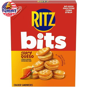 yő500~OFFN[|Lzbc rbg XpCV[P\ ThCb`NbJ[ `XibN 8.8IX RITZ Bits Spicy Queso Sandwich Crackers, Snacks Lunch Snacks, 8.8 oz y񂹏izyhE