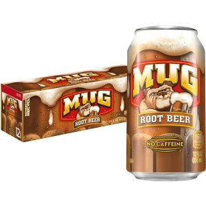 yő500~OFFN[|Lz}O[grA\[_|bv 355ml 12ʃpbN MUG Root Beer Soda Pop, 12 fl oz, 12 Pack Cans y񂹏iz
