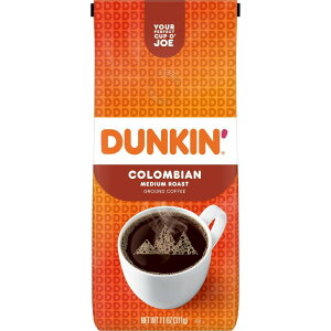 【最大500円OFFクーポン有】ダンキン コロンビア ミディアムロースト 挽きコーヒー 11オンス バッグ Dunkin’ Colombian Medium Roast Ground Coffee, 11 oz Bag 【お取り寄せ商品】